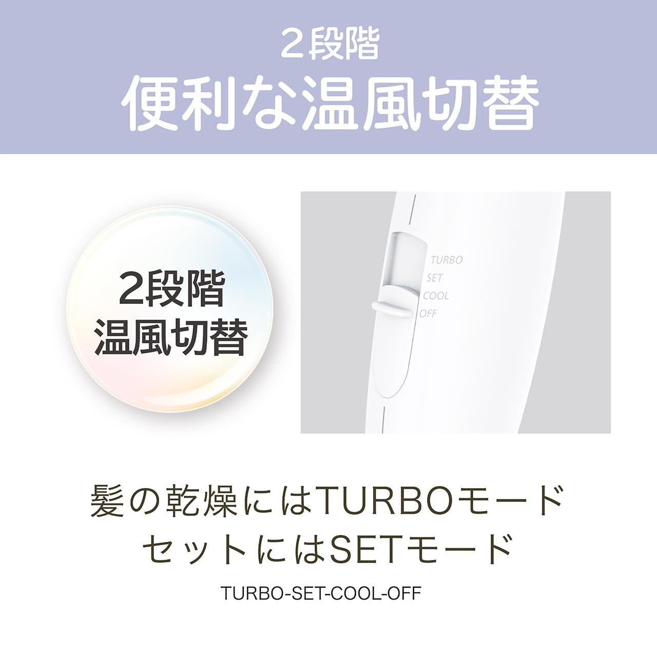 Koizumi Hair Dryer Large Air Volume Negative Ion Lightweight White KHD-9820/W