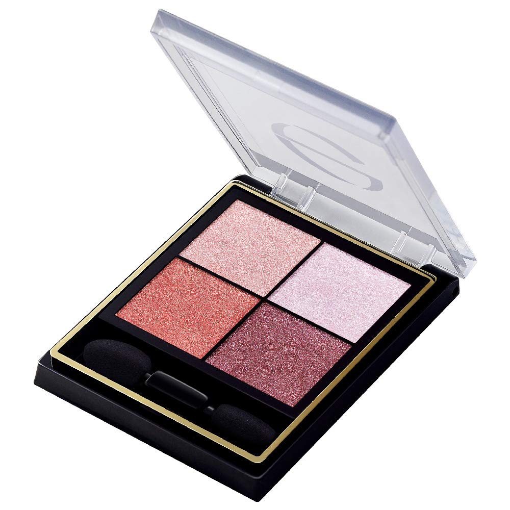 excel Real Close Shadow CS07 (Flower Barrette) Palette Eyeshadow Eyeshadow Palette Makeup 4 Colors 3 Textures (Glossy, Lame, Matte)