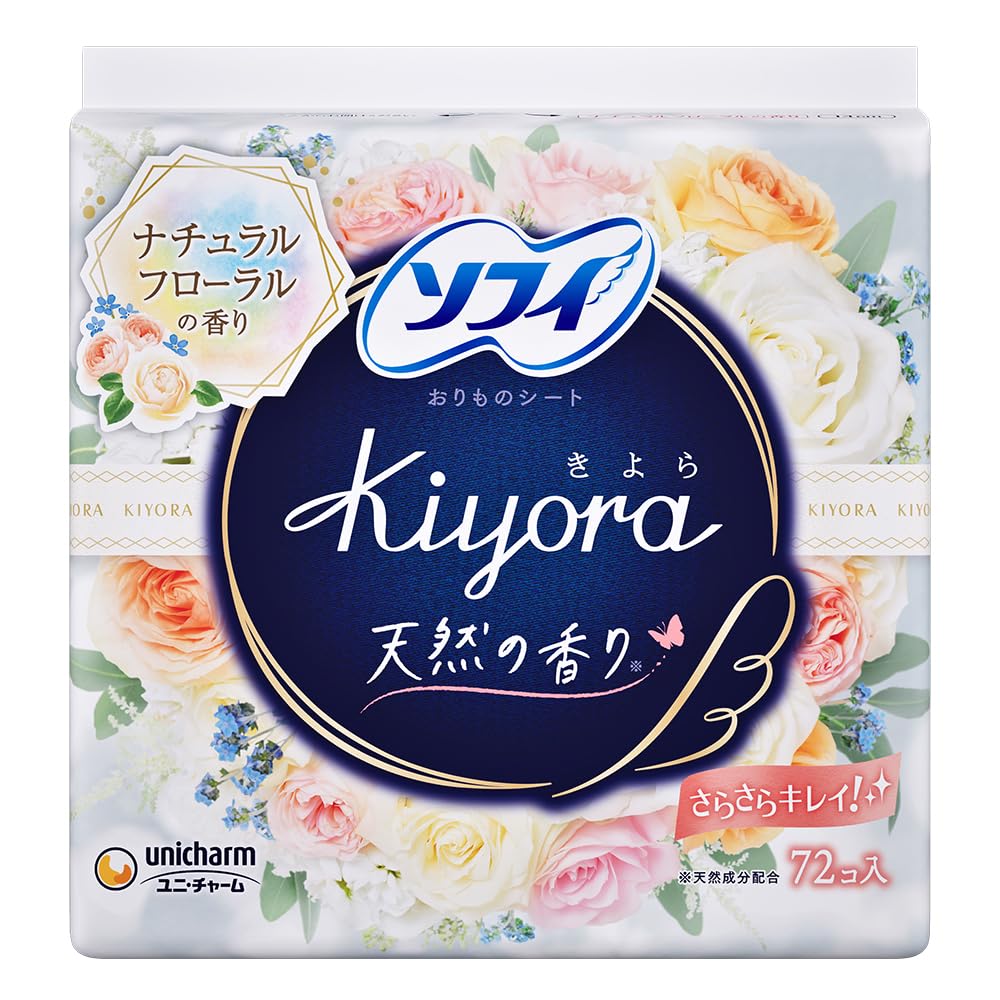 소피 Kiyora 화이트 플로럴 72개입