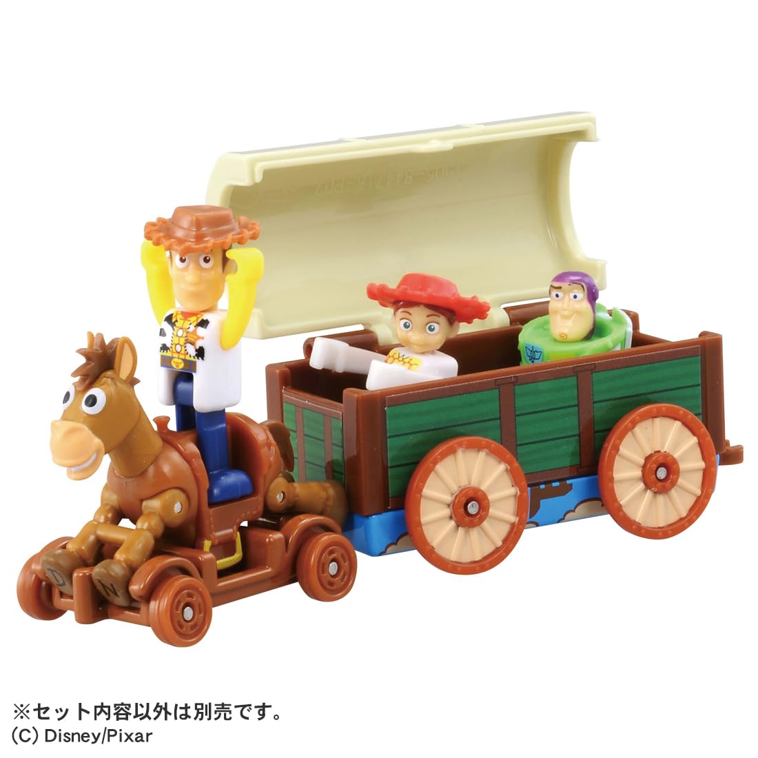 TAKARA TOMY Tomica Disney Motors Dream Tomica Ride On Toy Story 5 SP Đồ chơi ô tô mini Woody & Bullseye dành cho trẻ từ 3 tuổi trở lên