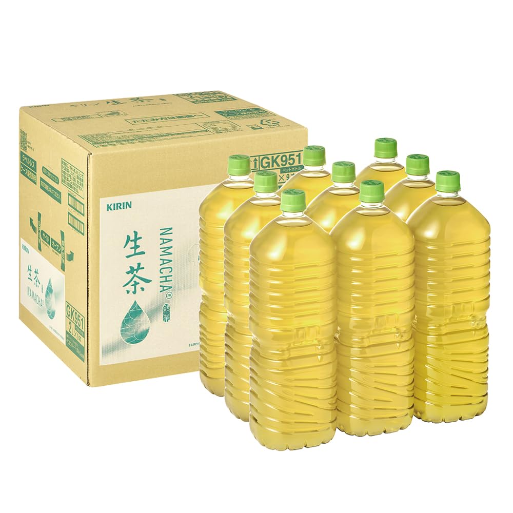 Kirin raw tea labelless tea 2 liters 9 bottles plastic bottles