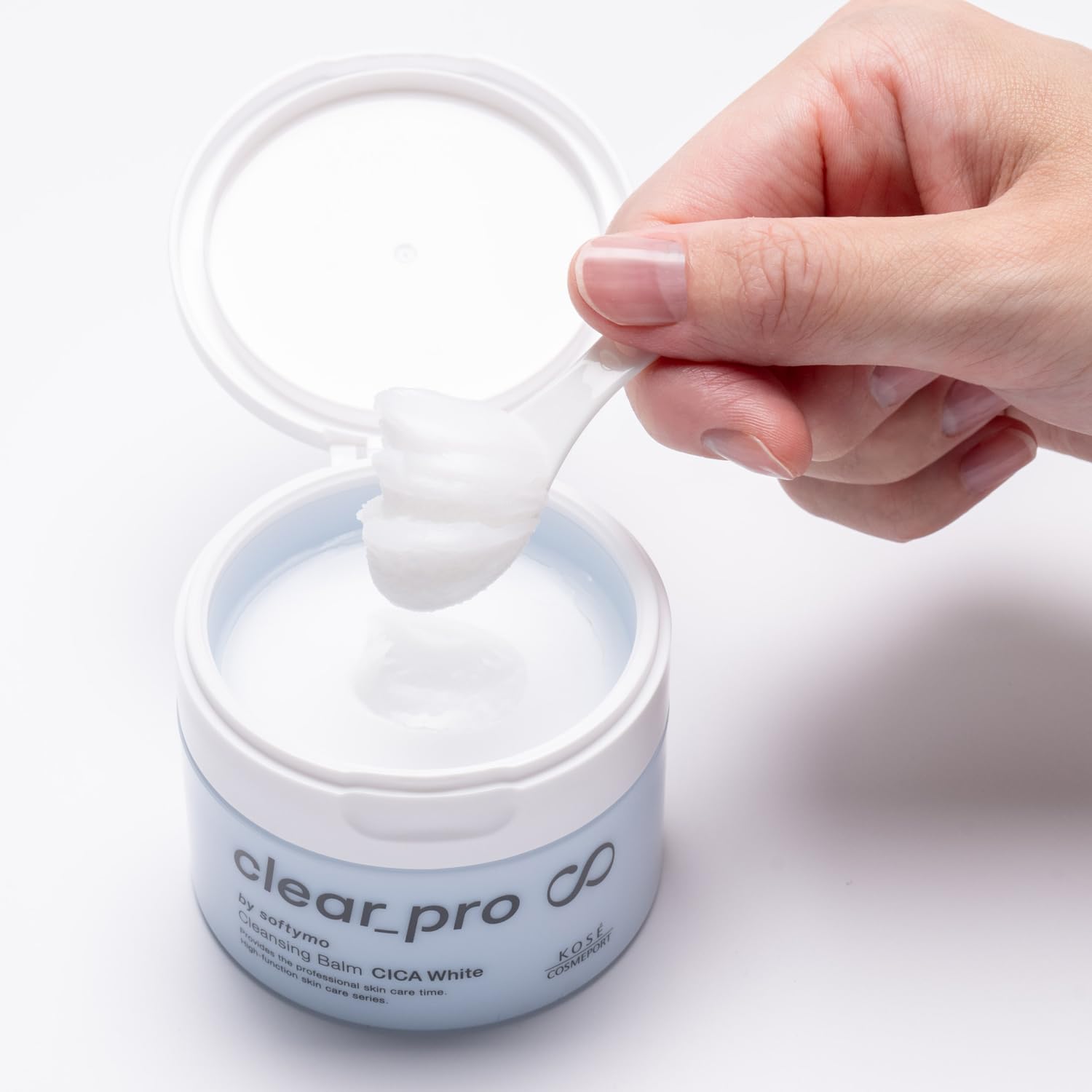 소프티모 KOSE 클리어 프로 클렌징 밤 CICA 화이트 90g 흑색