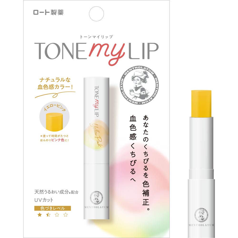Mentholatum Lip Tone My Lip Lip Cream Yellow Pink 2.4g