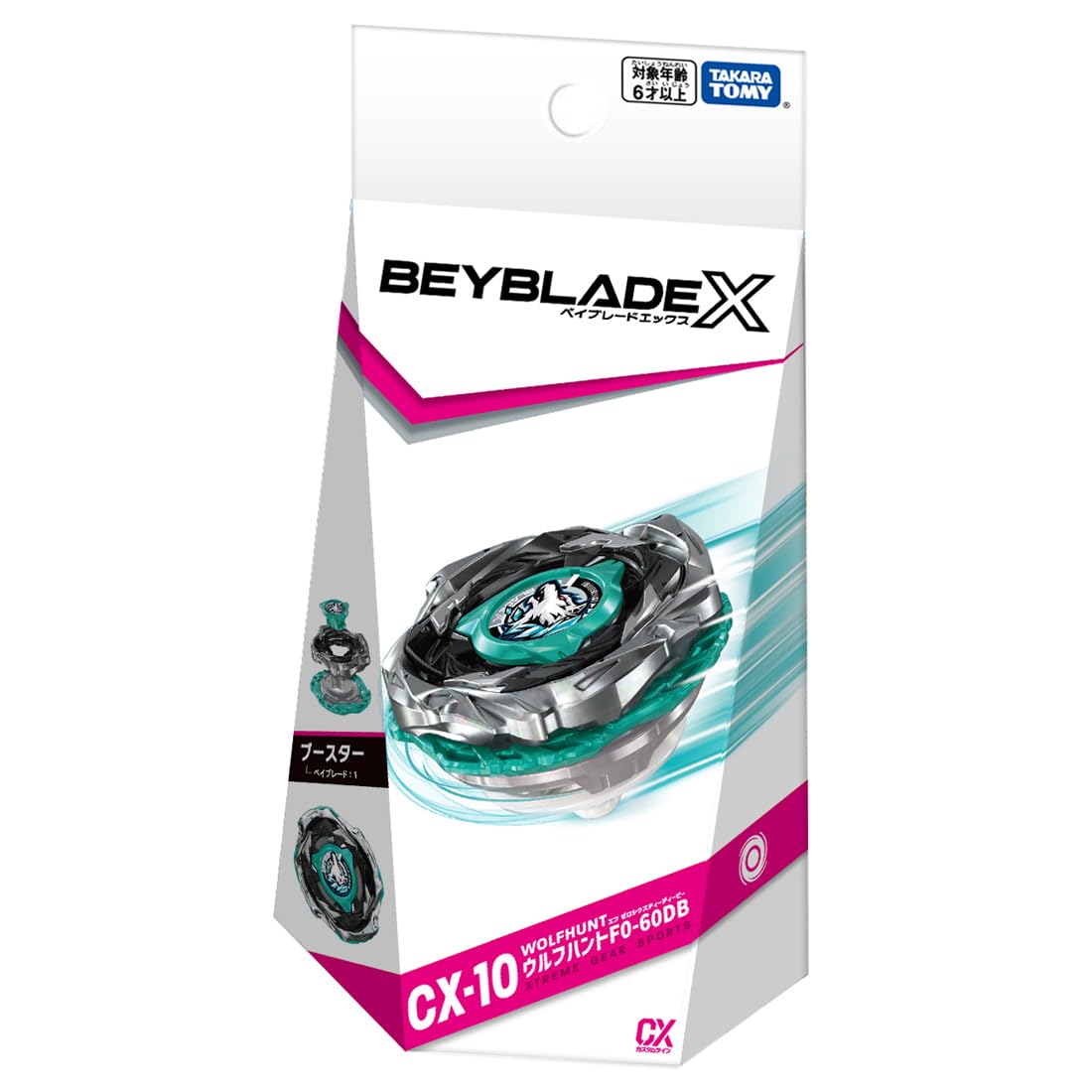 TAKARA TOMY BEYBLADE X Beyblade X CX-10 Booster Wolf Hunt F0-60DB