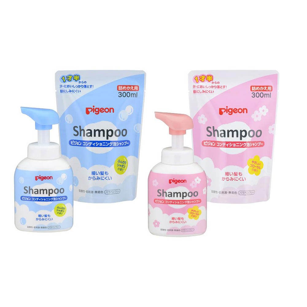 PIGEON Conditioning Foam Shampoo Fluffy Soap Scent 350ml