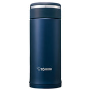 Zojirushi Mahobin Water Bottle 360ml Screw Mug Lightweight & Compact Standard Type Smooth Spout Warm/Cold Navy SM-JF36-AD
