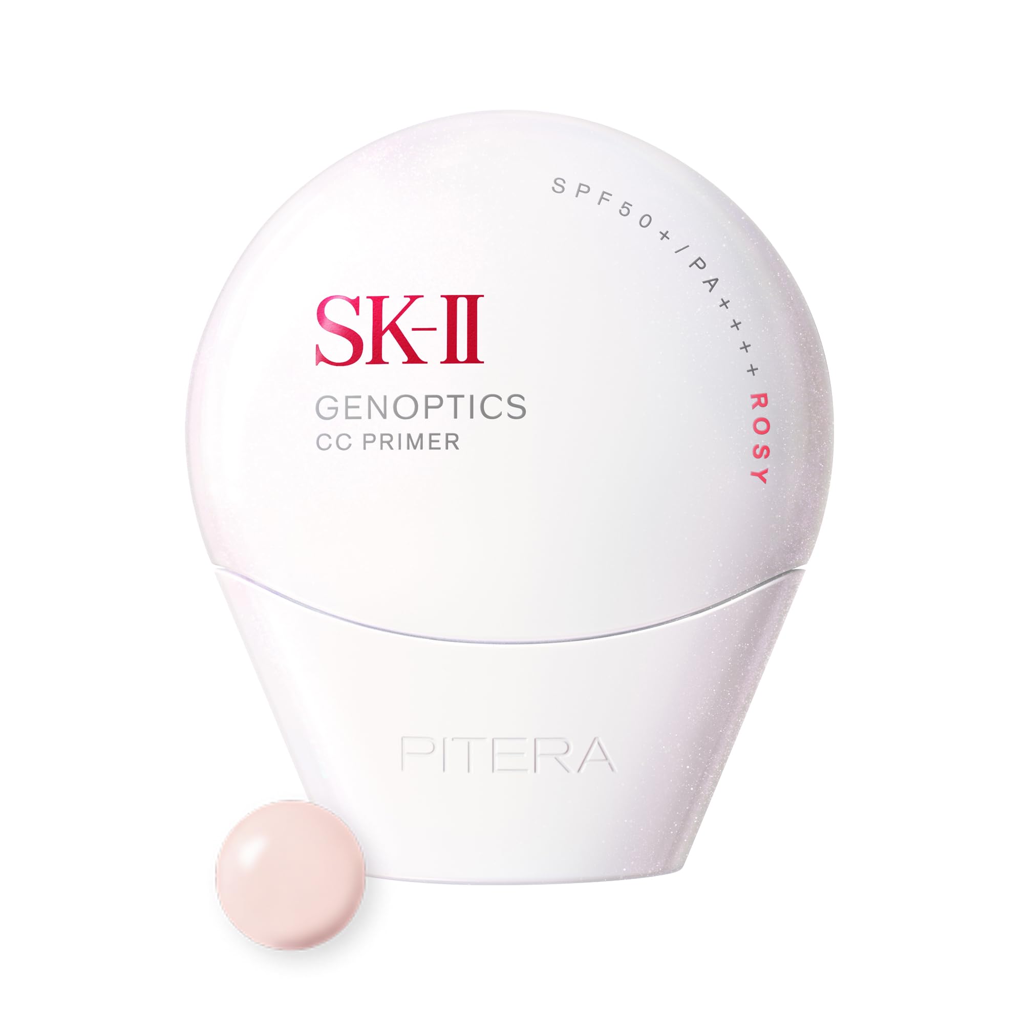 SK-II | 제노프틱스 CC 프라이머 30g 로지 핑크 | CC 크림 메이크업 기초 | SPF50+/PA++++ 선스크린 기미 미백 | 화이트 플로랄 향기 |