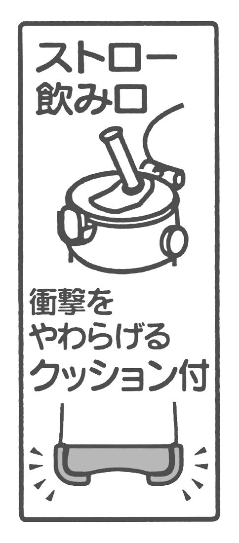 스케이터 (Skater) 어린이용 빨대 부착 물통 클리어 병 480ml 원터치 실리콘 스누피 PDSH5-A