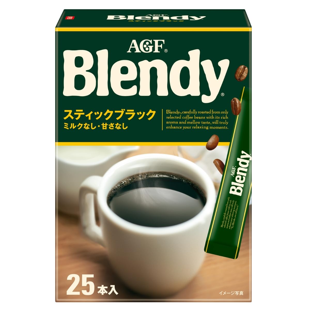 AGF Blendy Stick Black 25 chai [Cà phê dạng que] [Cà phê hòa tan] [Hòa tan trong nước]