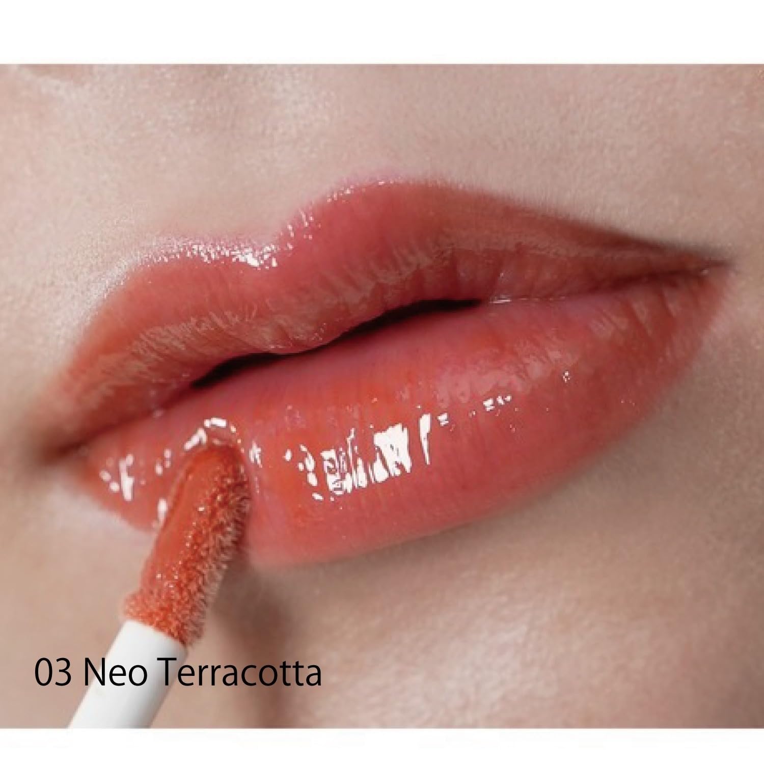 Celvoke Moisten Lip Drop 03 Neo Terra Cotta Colored Lip Lip Gloss Naturally Moisturizing Plump Effect Natural Neo Terra Cotta