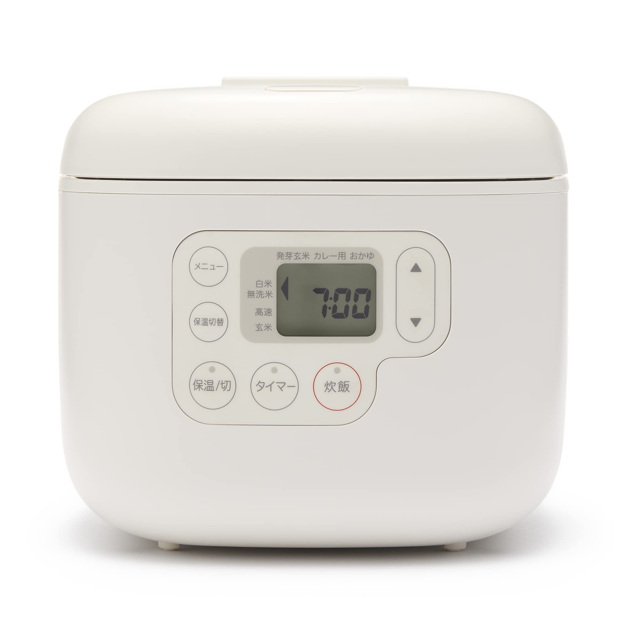 MUJI Rice cooker with rice scoop holder, 3 cups, white, width 20.8 x depth 25.4 x height 18.6 cm MJ-RC3A3/12829065
