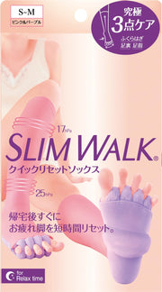 Slim Walk Compression Socks Quick Reset Socks S-M Pink Purple Home Compression AskDoctors Calf Soles Toes