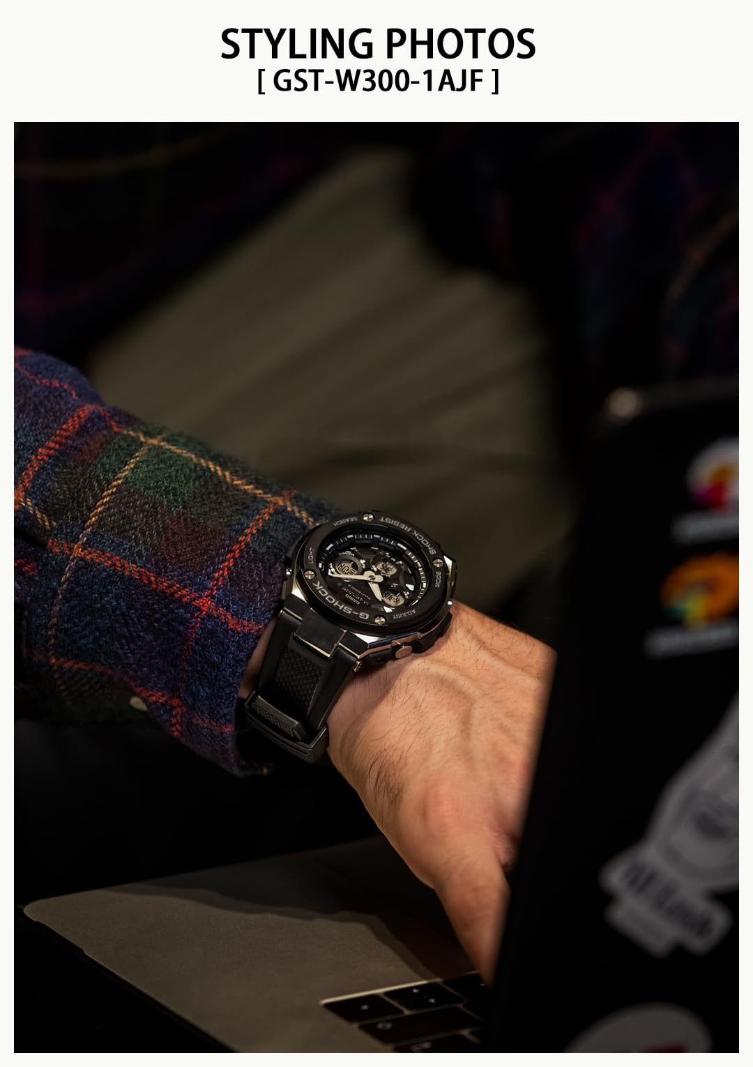 [Casio] G-Shock Watch [Domestic Genuine Product] G-STEEL Radio Solar GST-W300-1AJF Men's Black