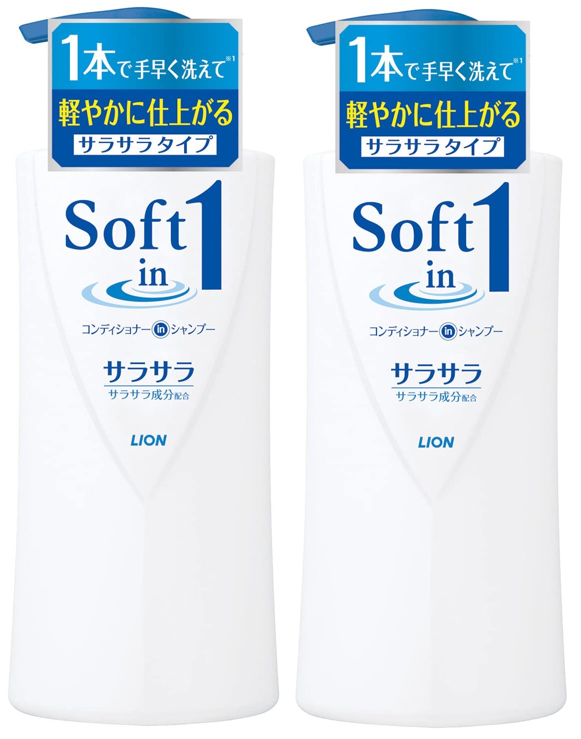 소프트 인원 샴푸 사라 사라 펌프 530ml × 2 세트