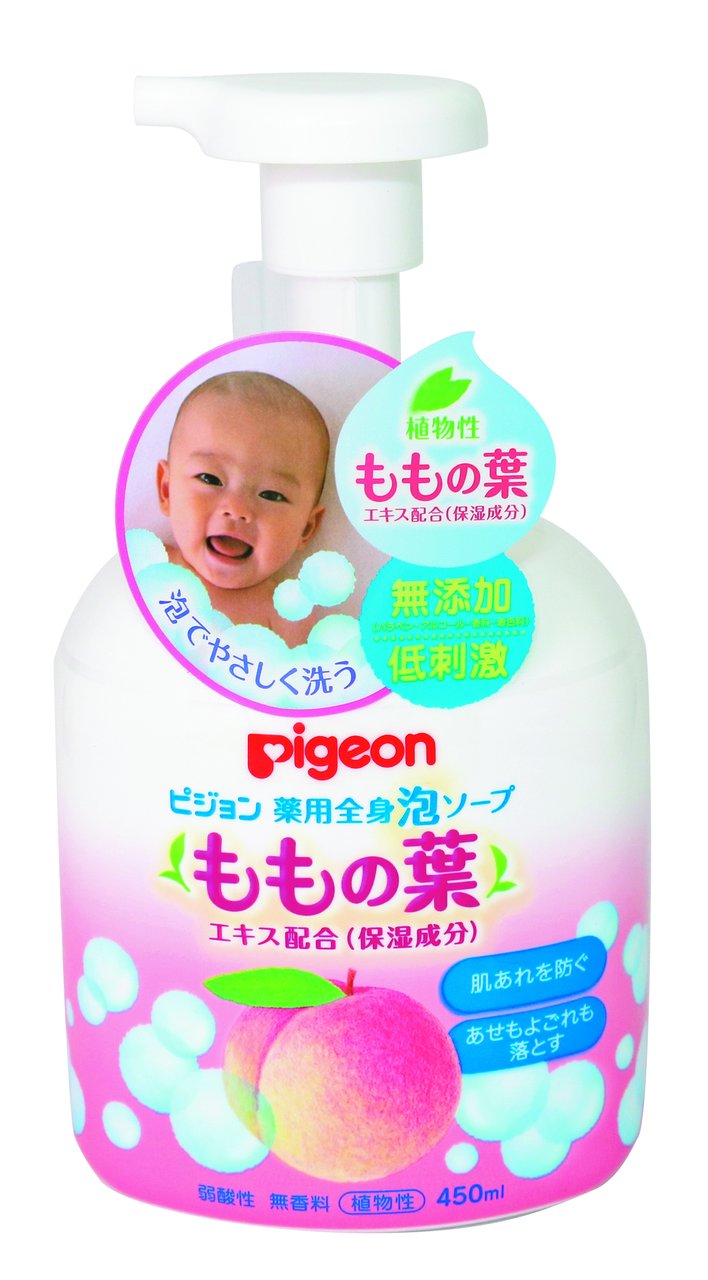 Pigeon Medicated whole body foaming soap Contains peach leaf extract (moisturizing ingredient) 450ml [Quasi-drug]