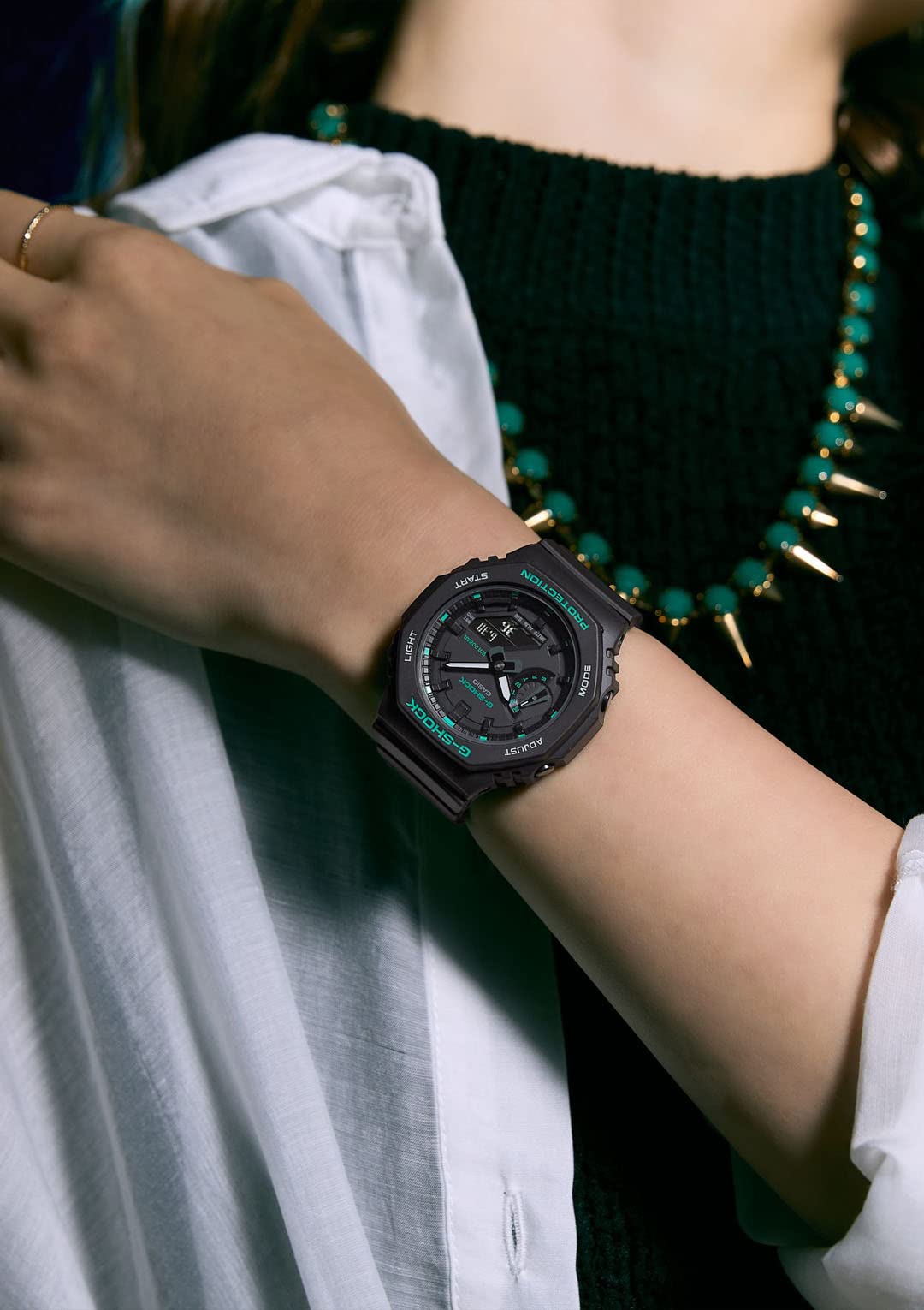 [G-SHOCK] [Casio] Watch [Domestic genuine product] Mid-size model GMA-S2100GA-1AJF Women's Black