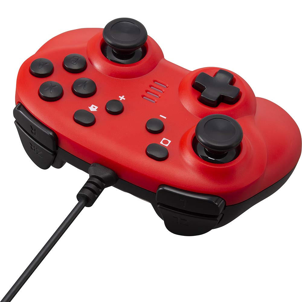 CYBER Gyro Controller Mini Wired Type สำหรับ Nintendo Switch สีแดง