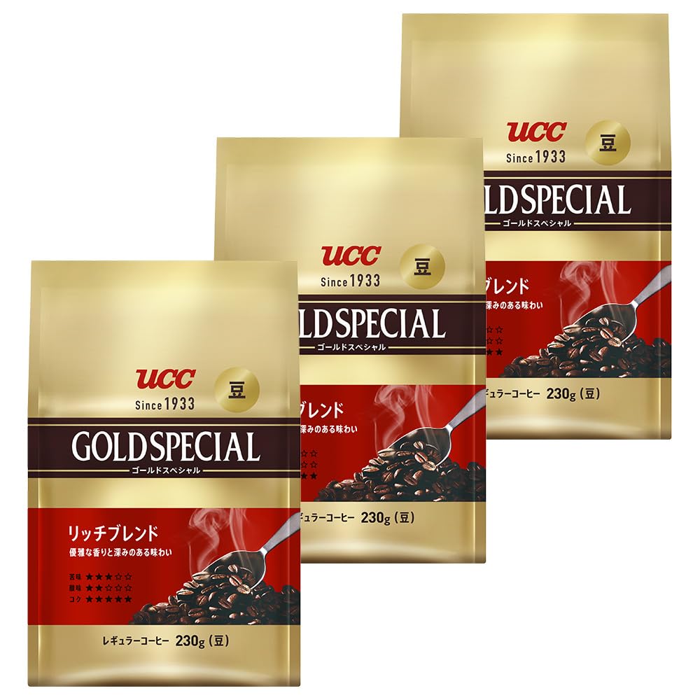 Gold Special Rich Blend Fried Beans 230g x 3 pieces [as beans]