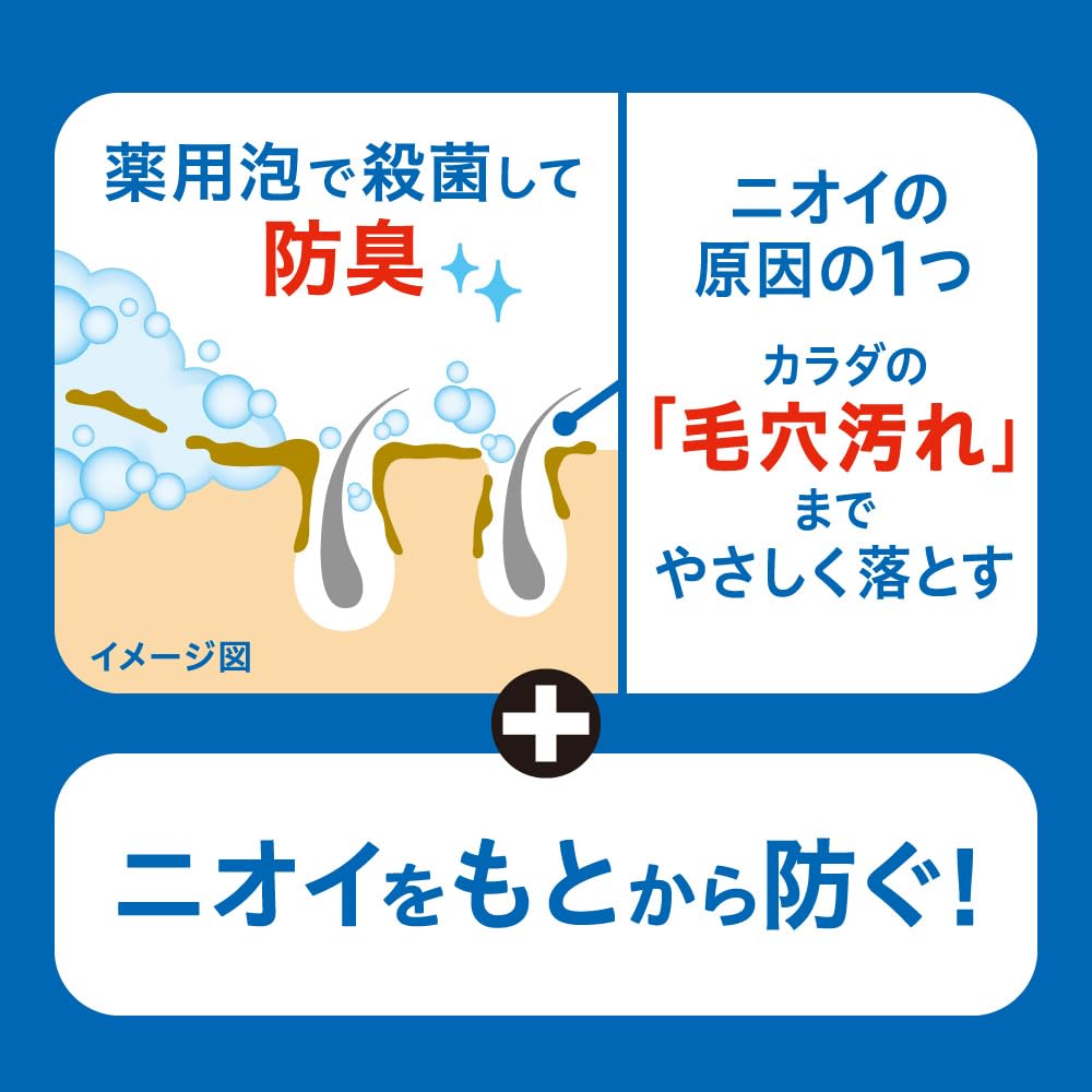 碧柔男士药用除臭沐浴露清新薄荷味 420ml [准药品]