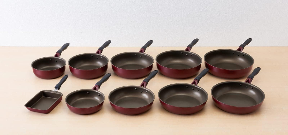 Thermos Durable Series Stir-Fry Pot 28cm Red IH Compatible KFH-028D R