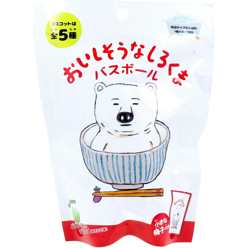 Delicious Polar Bear Bath Ball Tea Scent 70g 1 serving