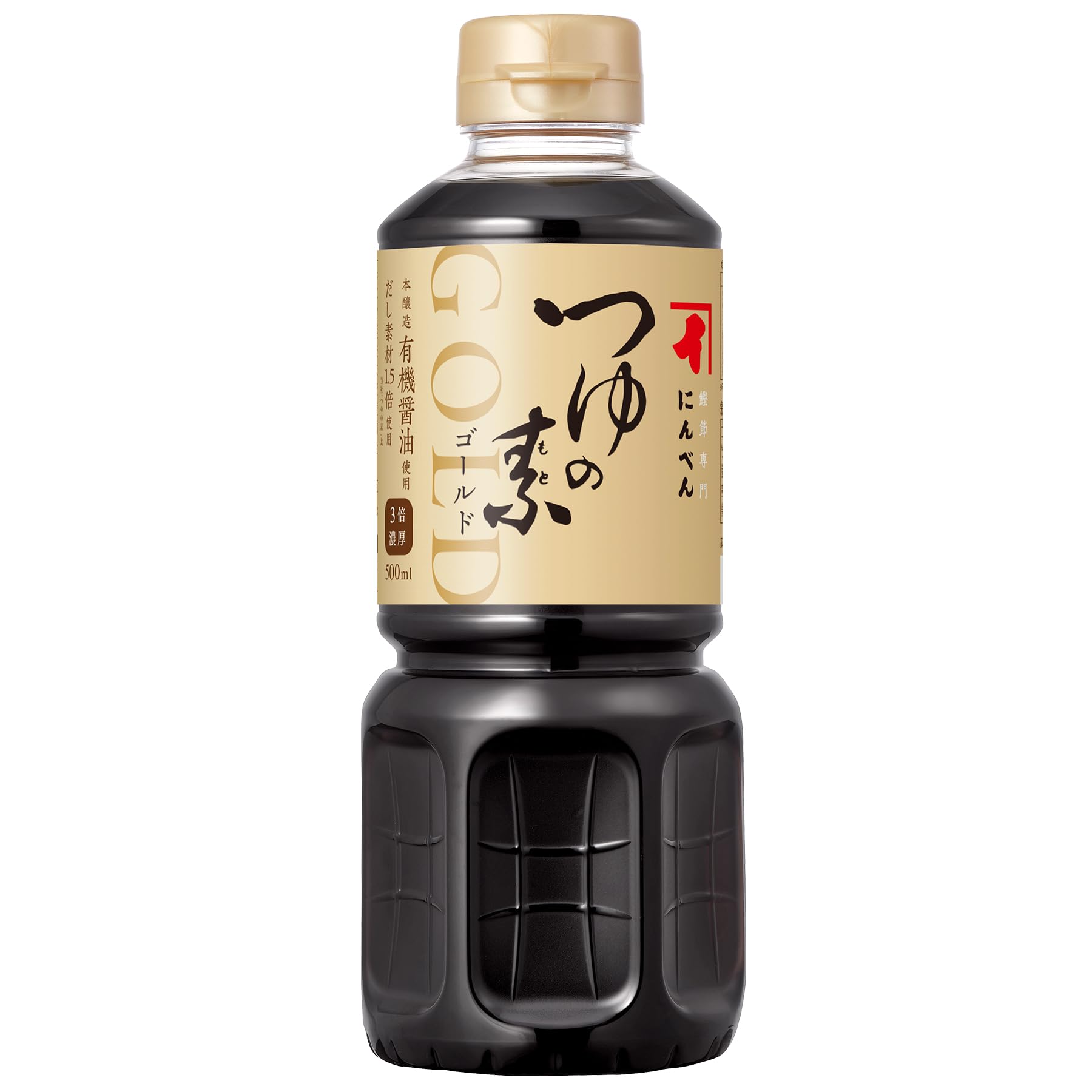 닌텐 츠유노모토 골드 500mL(3배 농후) [가다랭이 다시마 다시마 멘츠유] 1699년 창업