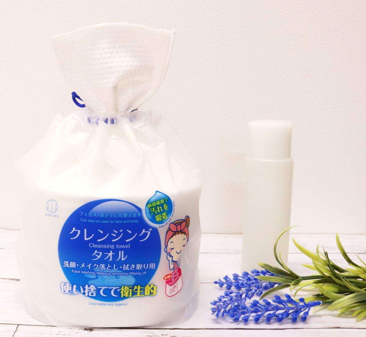 Kokubo Kogyosho Disposable Cleansing Towel [70 cuts] Dirt Absorption Towel (Portable/For Wiping) Makeup Remover