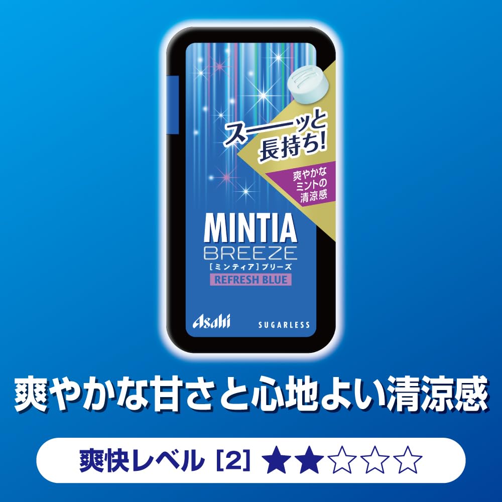 Asahi Group Foods Mintia Breeze Refresh Blue 30 tablets x 8 pieces