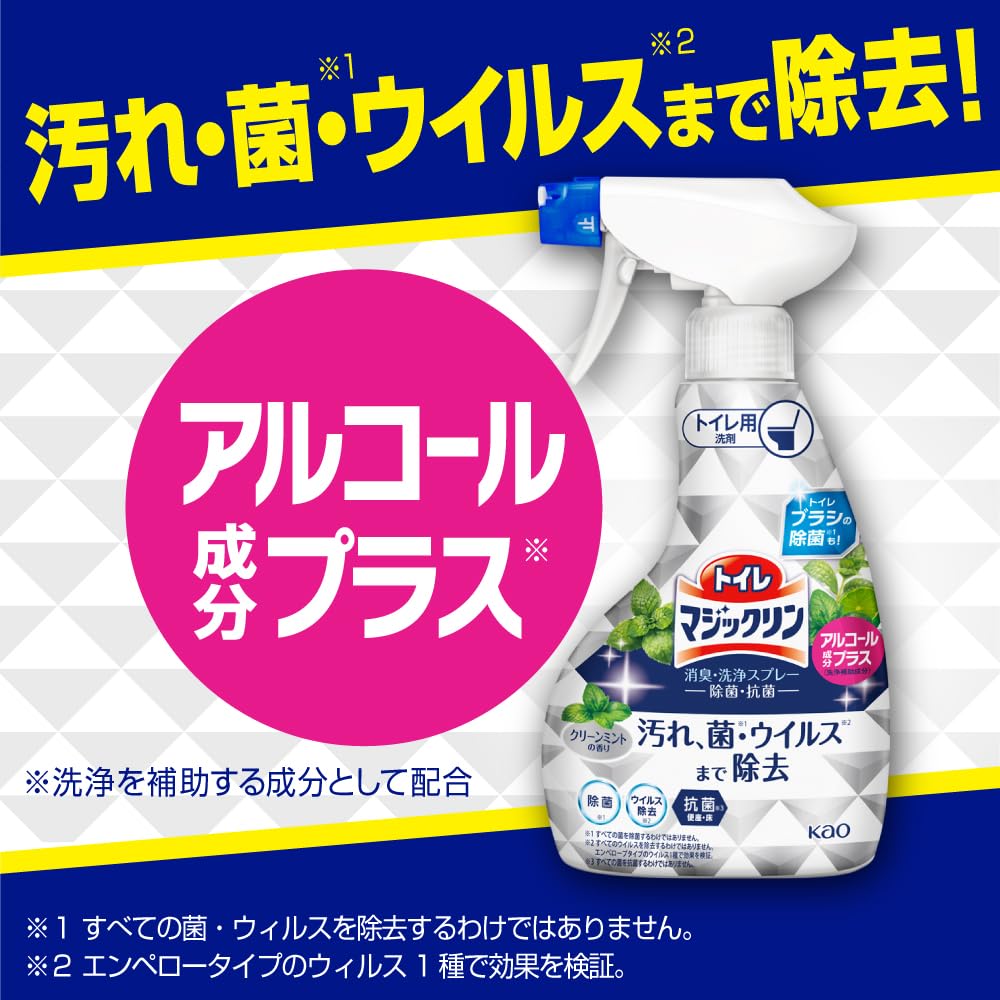 Magiclin Toilet Deodorizing and Cleaning Spray Disinfecting and Antibacterial Body 350ml