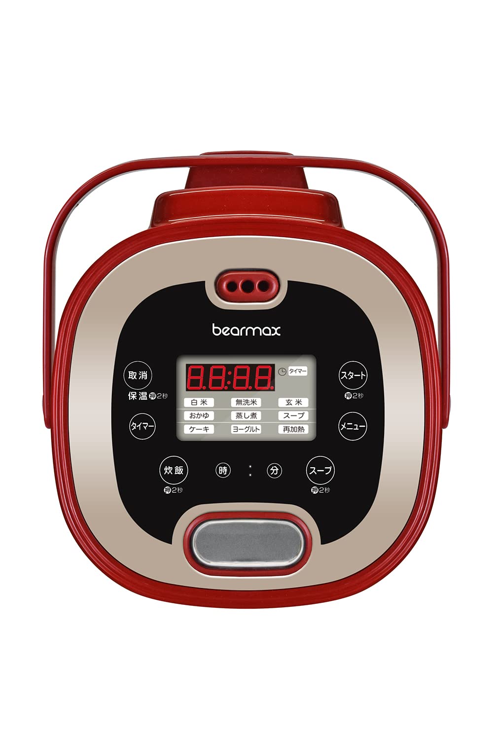 Kumazaki Aim Multi Rice Cooker Red MC-107 Small rice cooker that can also be used for cooking Recipe book included Easy touch panel operation