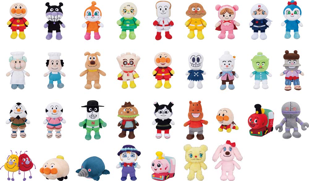 SEGA FAVE Anpanman Fluffy Smile Plush S Plus Dokin-chan