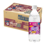 CRYSTAL SPARK Carbonated water 500ml x 24 bottles Grape soda Unsweetened Sprinkle Strong carbonated water Iris Ohyama