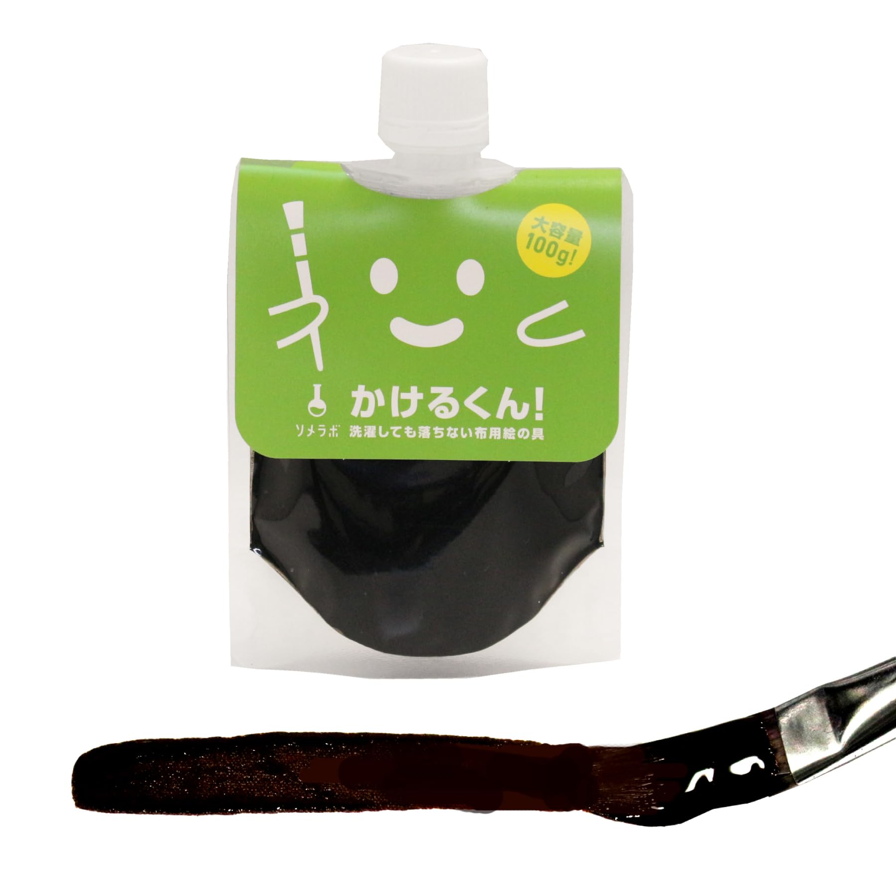 【흑색】천용 페인트 걸 군! 블랙 100g | 바르고 말리는 것만으로 간단 리메이크 | 단단해지기 어려운 블랙 페인트 · 데님이나 의류의 보수에도 |