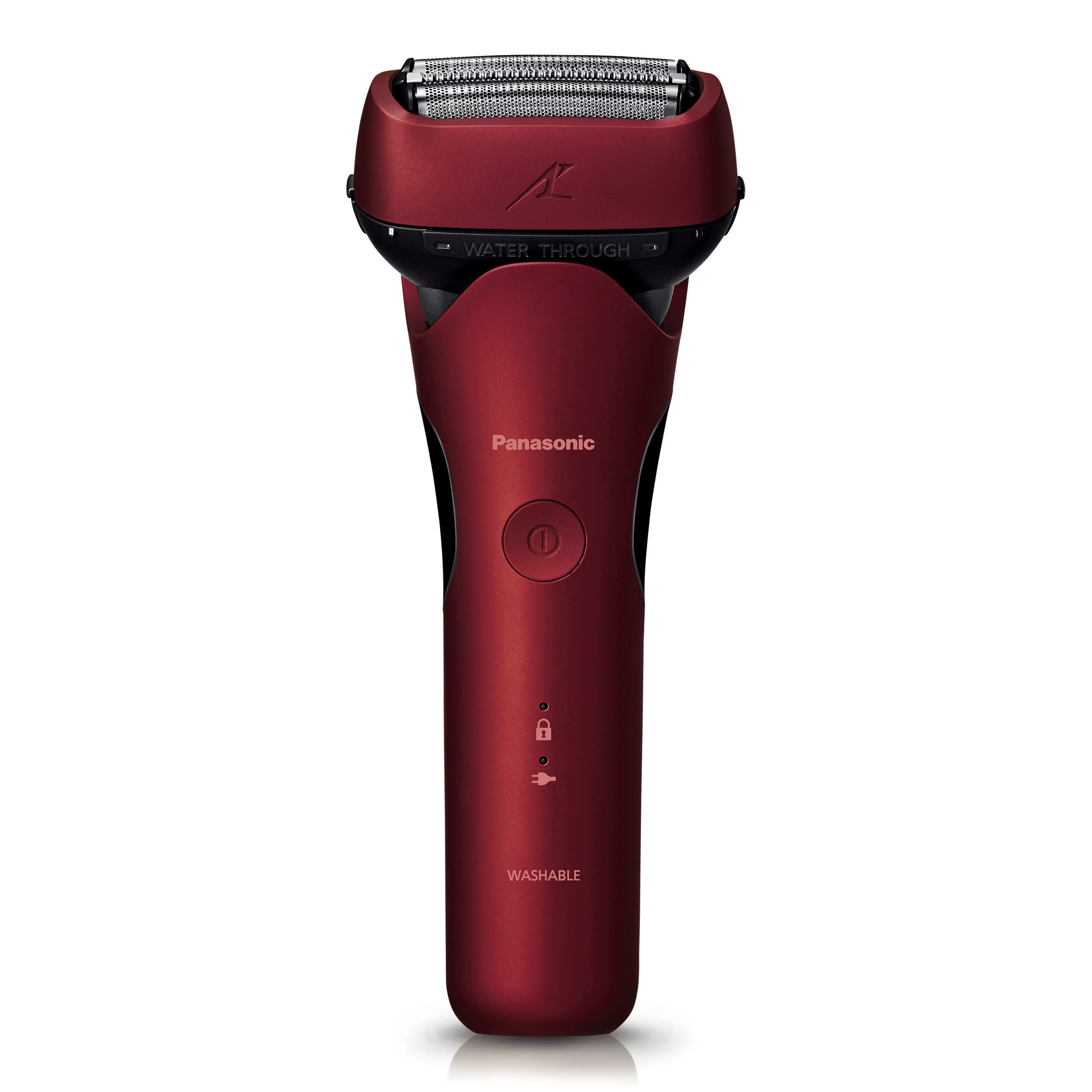 Panasonic Men's Shaver Lamb Dash 3 Blades Red Can shave even while charging ES-LT4P-R