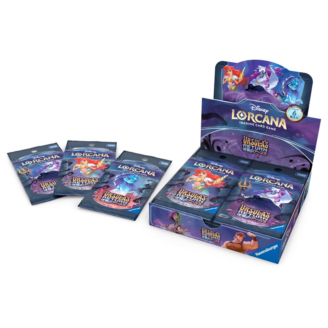 TAKARA TOMY Disney Lorcana TCG phiên bản tiếng Nhật Booster Pack Ursula Strikes Back BOX