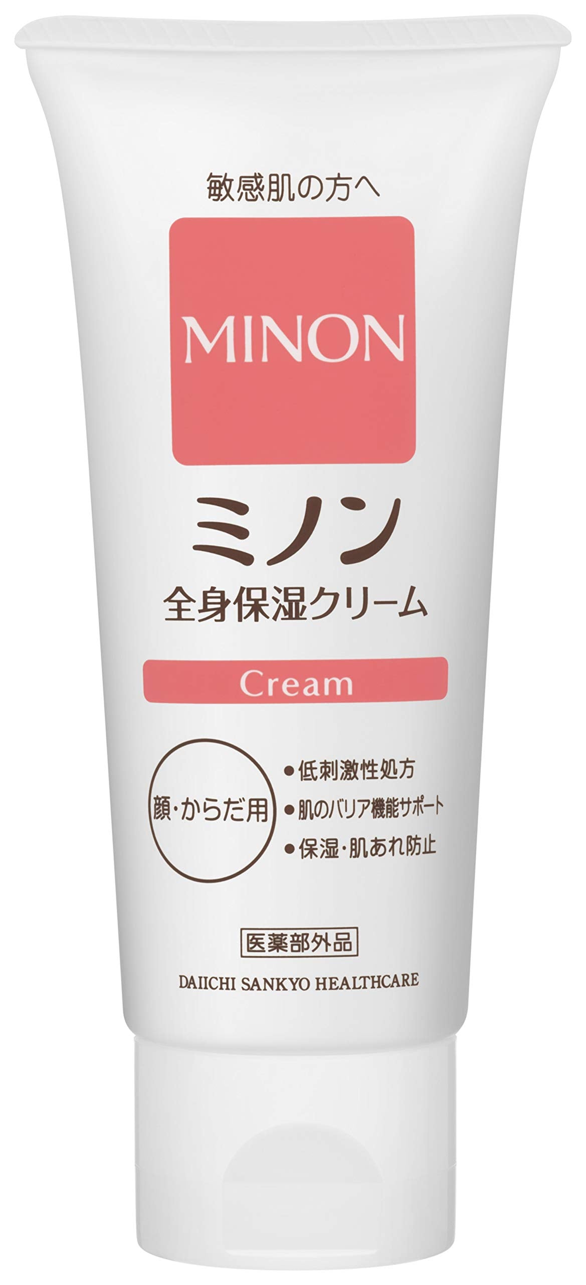 MINON (미논) 【의약 부외품】 전신 보습 크림 본체 튜브 90g 바디 크림 핸드 크림 민감 피부 피부 저것 방지 보습 건조 대책 약산성 저자극성