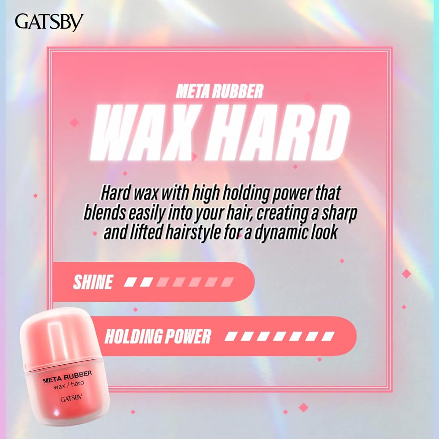 GATSBY Metal Rubber Wax Hard [Hair Wax Men's Matte] 65g