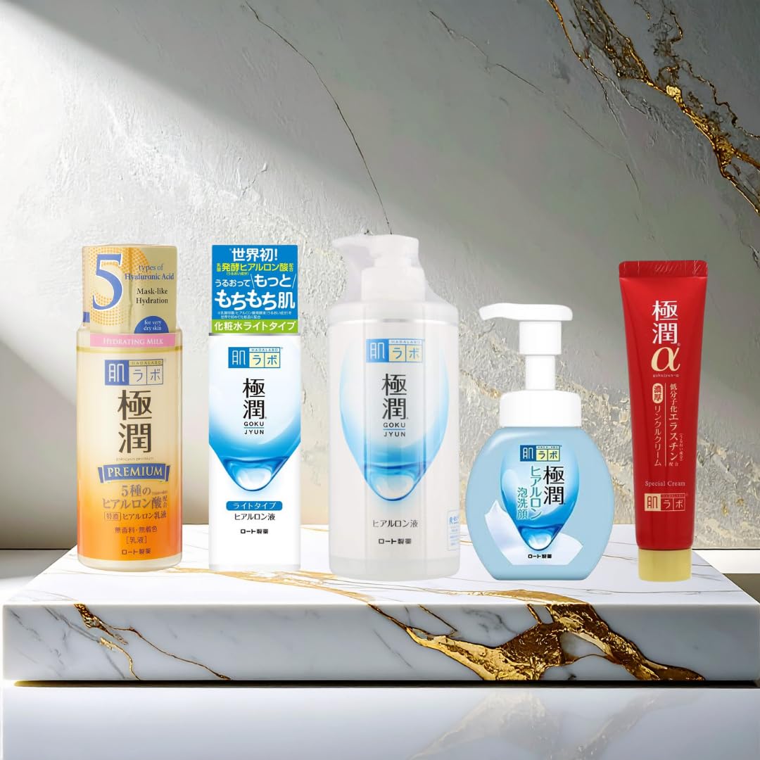 Hada Labo Gokujun Hyaluronic Acid Lotion Light Type Contains 3 Types of Hyaluronic Acid 170ml