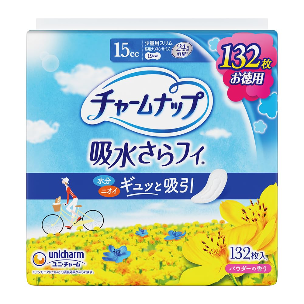 매력 업 흡수조차 소량용 날개 없음 15cc 19cm 132코입(소변 흡수 냅킨 소변 누출 패드 냅킨 사이즈)[가벼운 소변 누출 분]