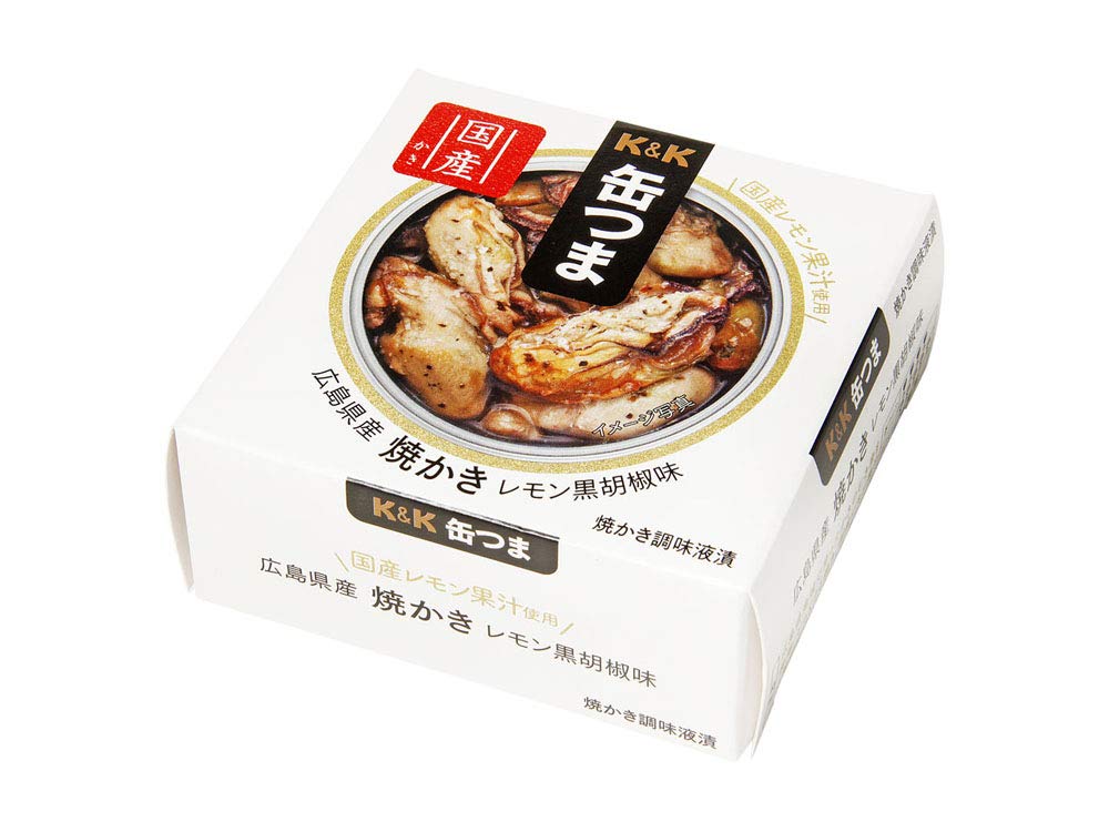 K&K Can Tsuma Premium Hiroshima grilled lemon black pepper flavor 70g