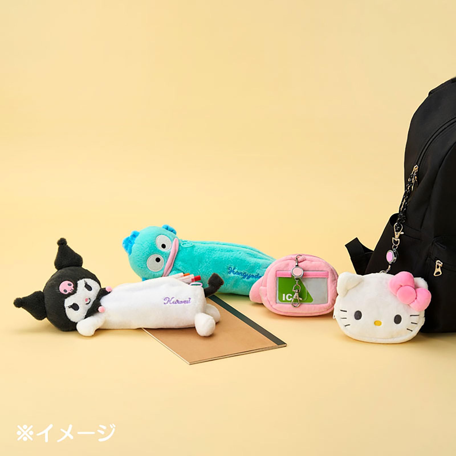 산리오(SANRIO) 페이스형 패스 케이스＆파우치 폼 폼 푸딩 면・PVC・스틸・폴리에스텔 정기 넣어 릴 첨부 소품 수납 대상 연령 15세 이상