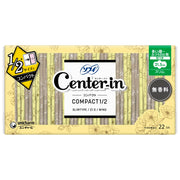 Sofy Center-in Compact 1/2 Unscented Large Daytime Use with Wings 22 Sheets [Sanitary Napkins Slim]