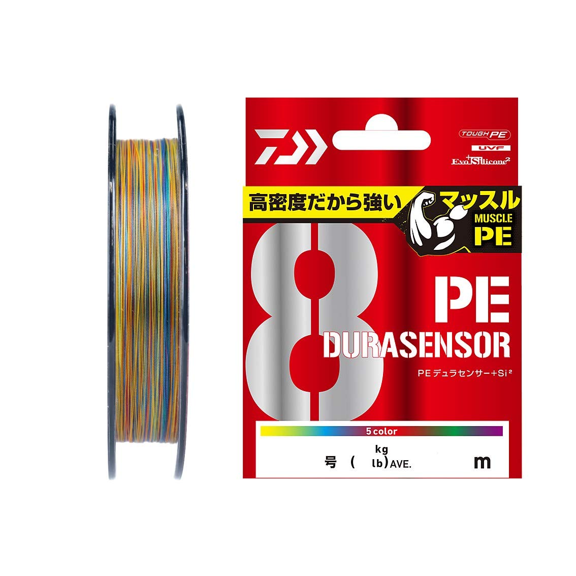 DAIWA PE Line UVF PE Durasensor X8+Si2 No. 3 300m Multicolor 49lb