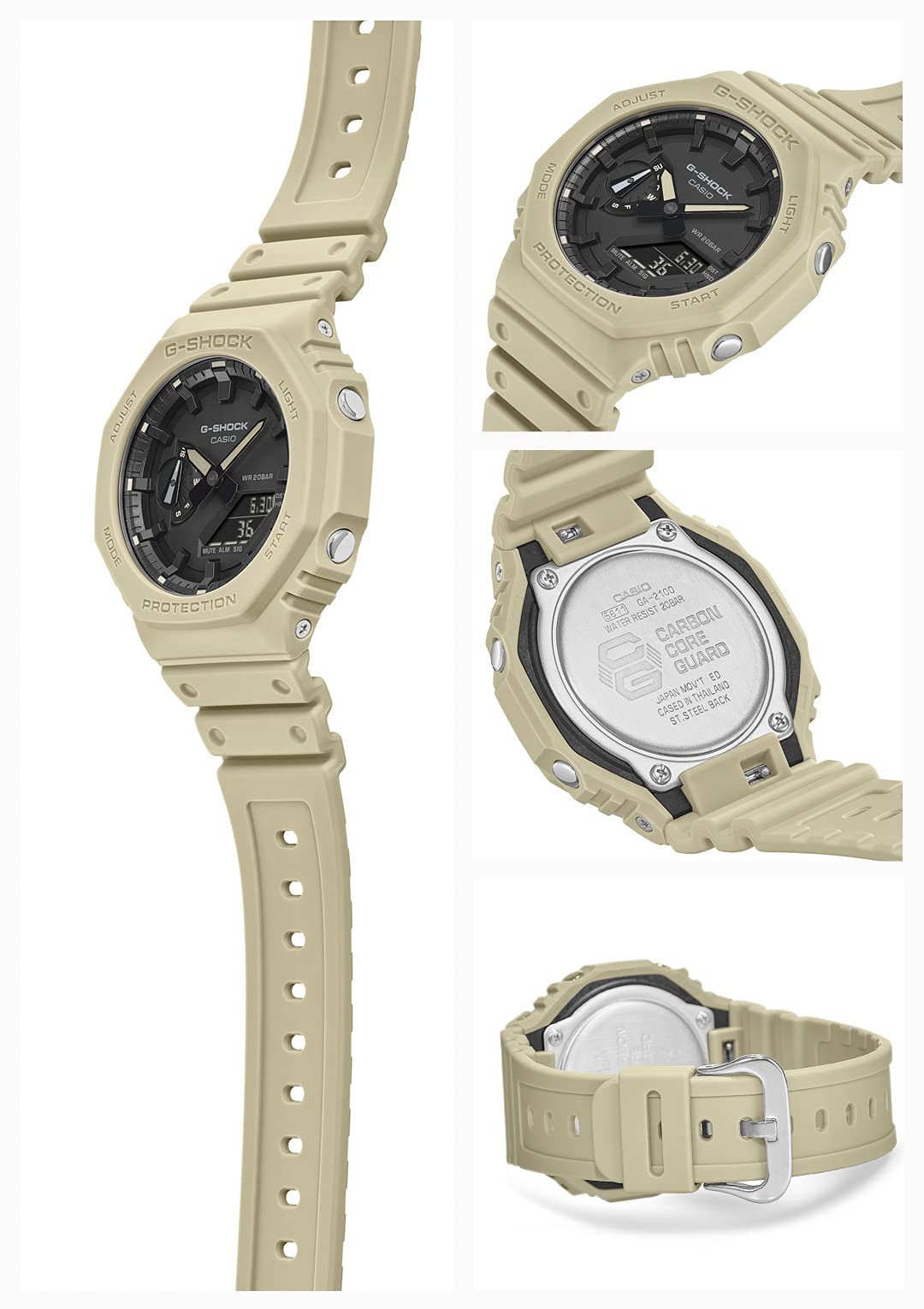 [Casio] G-Shock Watch [Domestic Genuine Product] Carbon Core Guard Structure GA-2100-5AJF Men's Brown