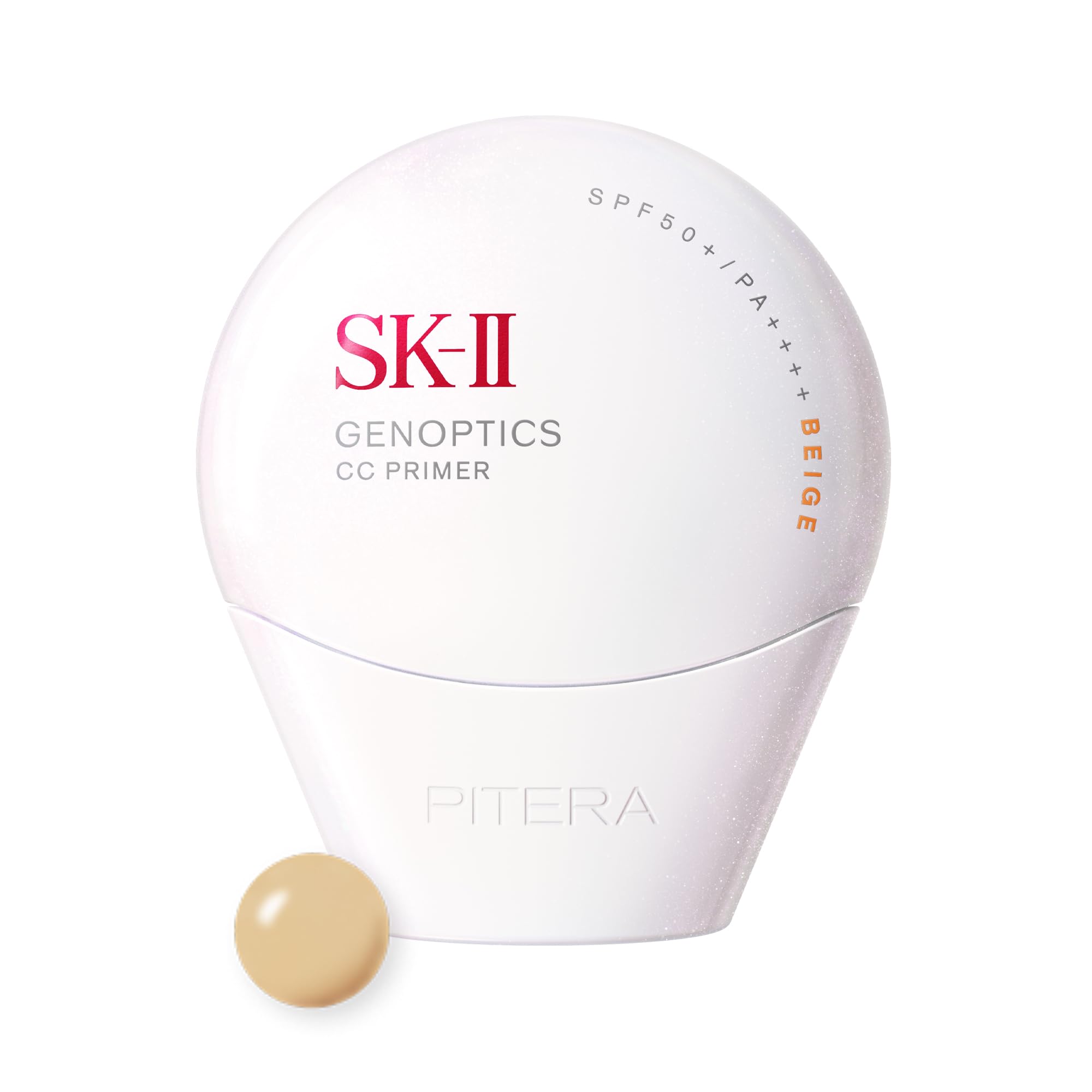 SK-II | 제노프틱스 CC 프라이머 30g 내츄럴 베이지 | CC 크림 메이크업 기초 | SPF50+/PA++++ 선스크린 기미 미백 | 화이트 플로랄 향기 |