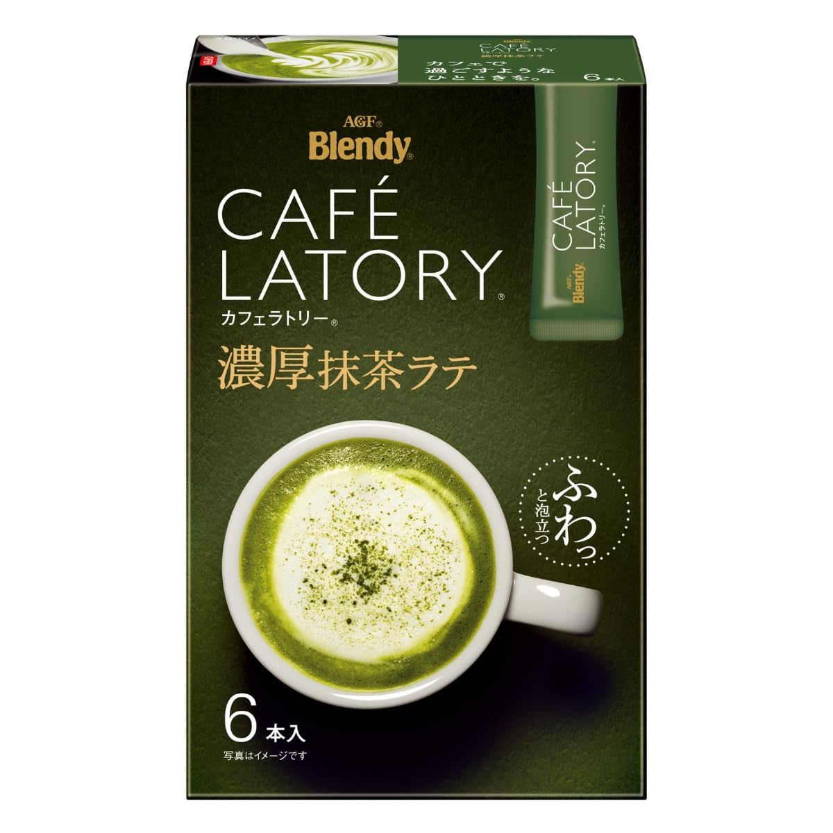 AGF Blendy Café Latry Stick Rich Matcha Latte 6 chai x 6 hộp [Bột Matcha] 11.5g (x 36)