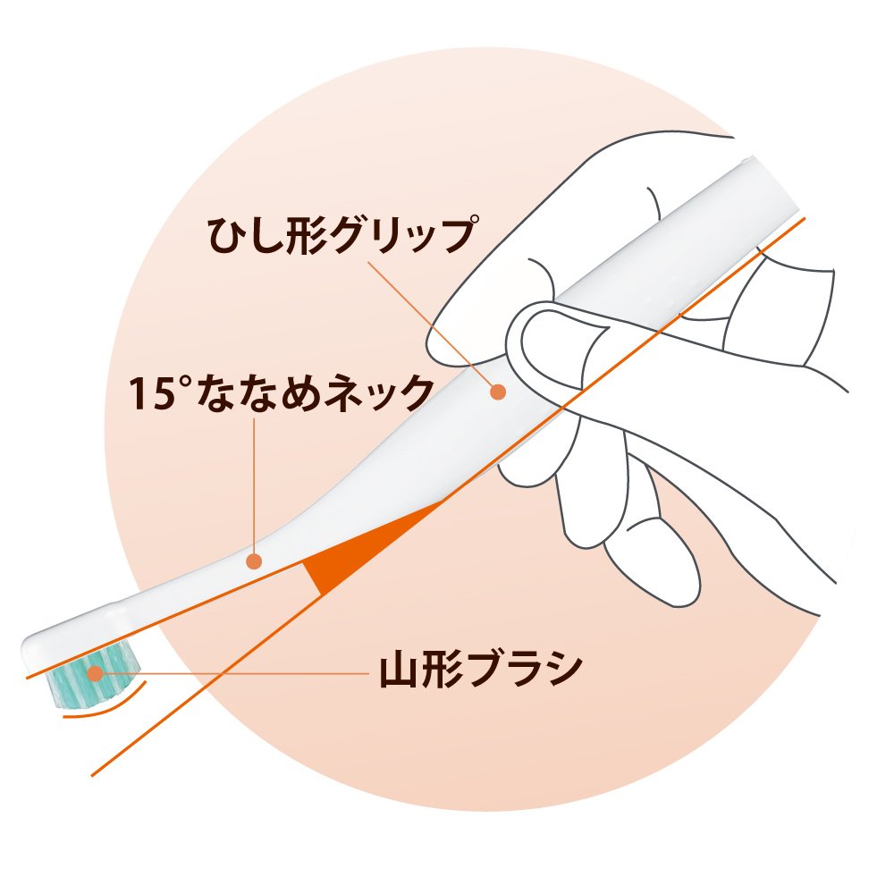 Combi Teteo teteo For first time tooth brushing and finishing brushing (estimated number of teeth: 1 or more) 15 degree diagonal neck
