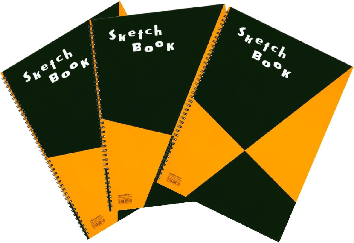 Maruman Sketchbook A4 Design Series Drawing Paper Narrow Opening 24 Sheets 3 Book Set S131X3
