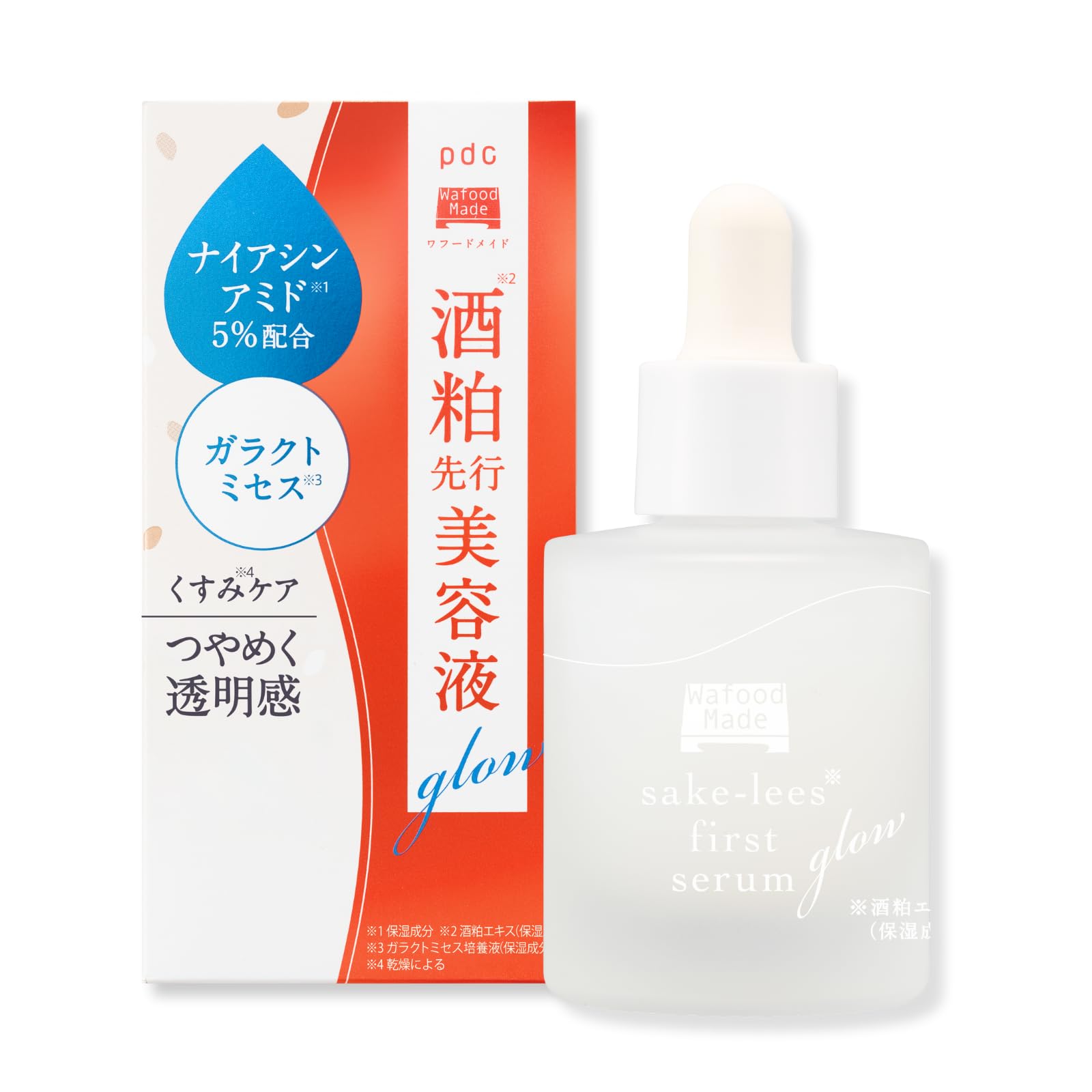 와후드 메이드 Wafood Made 술 곁 선행 미용액 글로우 30mL 미용액 쿠스미 투명감 니아신아미드 갈락토미세스