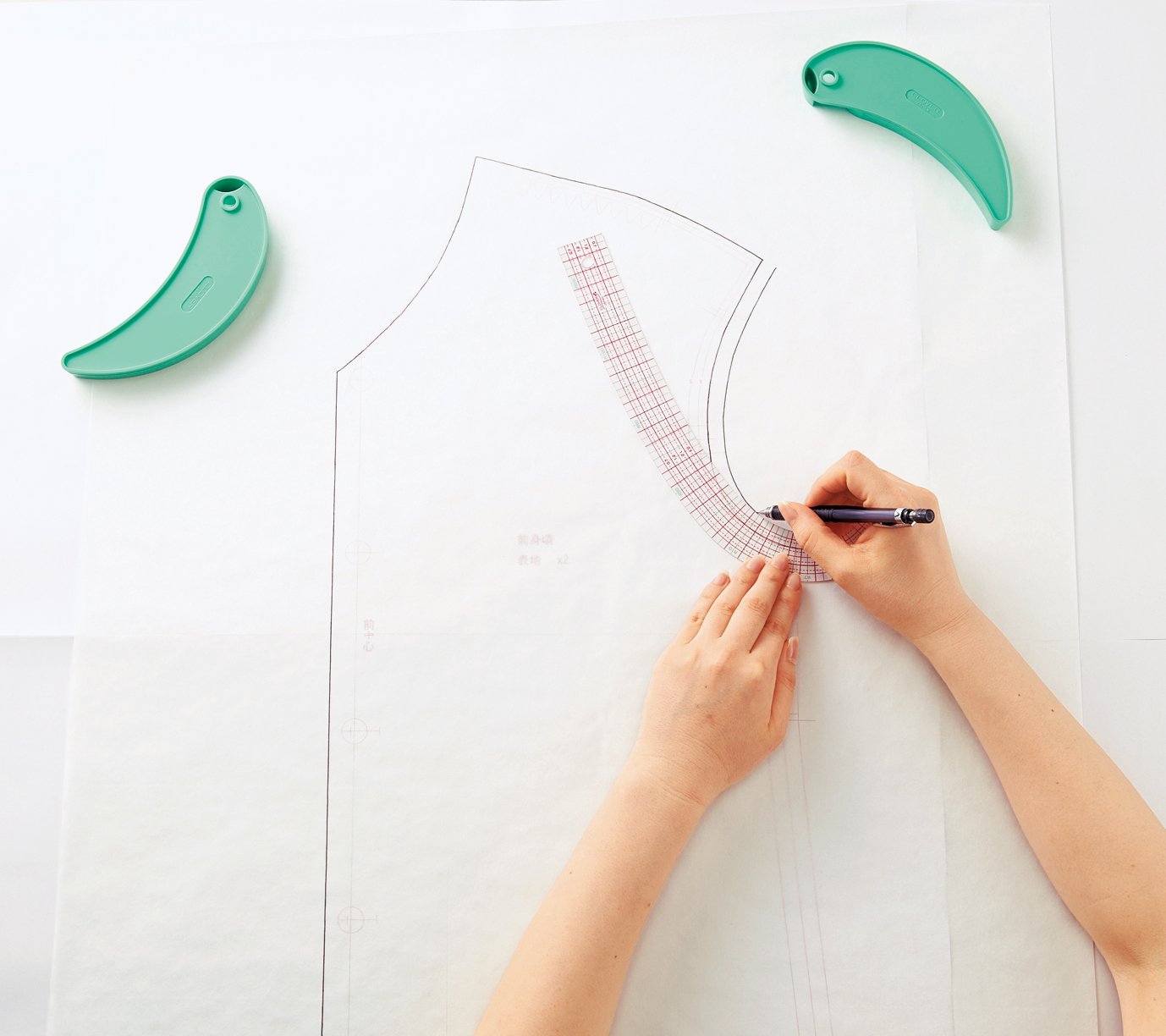 Clover Clover May Nguồn Cung Cấp Clover Curve Ruler với Thước Mini 25-051
